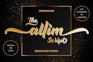 Allim Script Handwritten Font for Crafters & Sellers