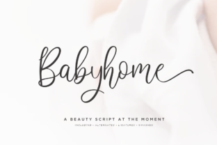 Babyhome Script Handwritten Font for Warm, Memorable Branding