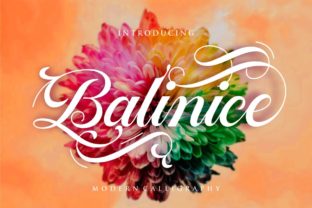 Balinice Font: Bold Script Handwritten Typeface for Luxury Branding