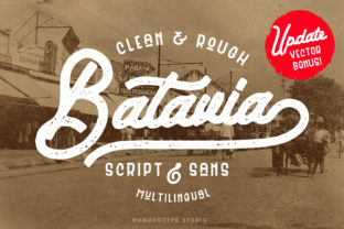 Batavia Duo Font for Handmade Branding & Script Elegance