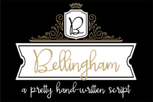 Bellingham Script Handwritten Font for Digital Design