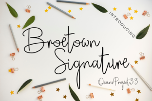 Broetown Signature Font for Elegant Brand Identity