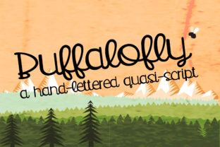 Buffalofly Font: Upright Casual Script for Handmade Labels & Printables