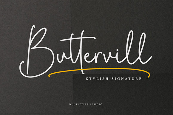 Buttervill: A Sweet and Simple Script Font for Thoughtful Design