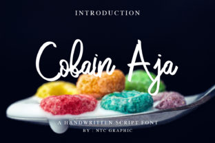 Cobain Aja Font for Playful, Authentic Branding