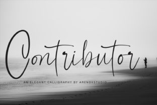 Contributor Font: A Casual Yet Elegant Script Handwritten Typeface