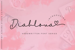 Diahlova Font: Sweet Monoline Script for Romantic Digital Branding
