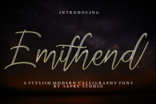 Emithend: A Script Handwritten Font for Luxurious Editorial Moments