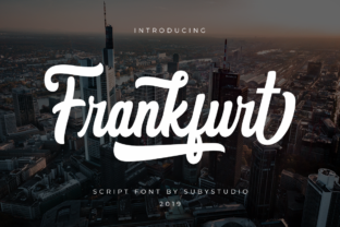 Frankfurt: A Clean Modern Script Font for Editorial Design