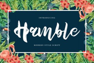 Hamble Script Handwritten Font for Playful, Swash-Filled Design