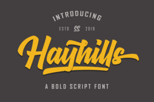 Hayhills: A Vintage Script Handwritten Font for Editorial Warmth