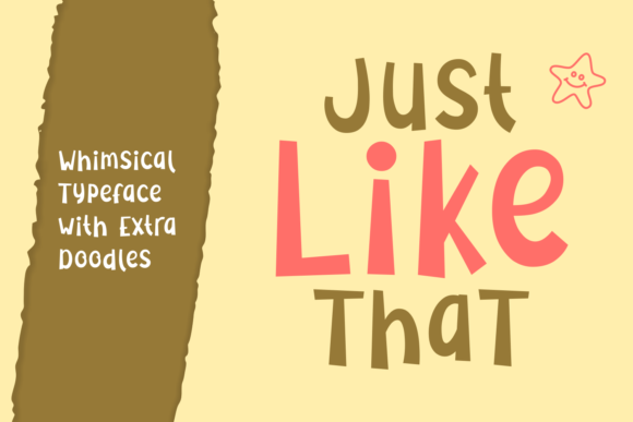 Just Like That Script Handwritten Font for Branding