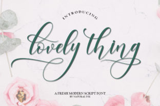 Lovely Thing: A Modern Calligraphy Font for Digital Branding