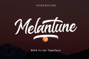 Melantune: A Bold Script Handwritten Font for Makers