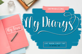My Diarys: A Modern Calligraphy Font for Editorial Warmth
