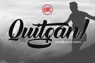 Quitgan: A Bold, Modern Script Handwritten Font