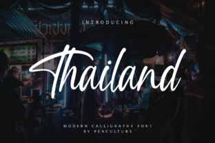 Thailand Script Handwritten Font for Modern Craft Projects