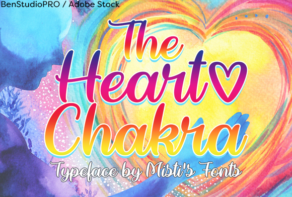 The Heart Chakra Script Font for Authentic Branding