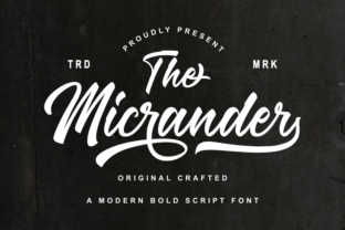 The Micrander Script Handwritten Font for Standout Branding