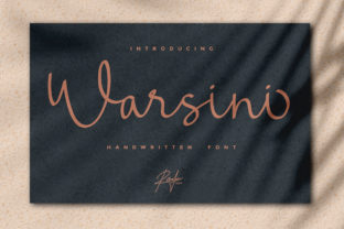 Warsini Script Handwritten Font for Elegant Craft Projects