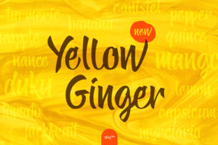 Yellow Ginger: A Script Handwritten Font for Warm, Clear Digital Headlines